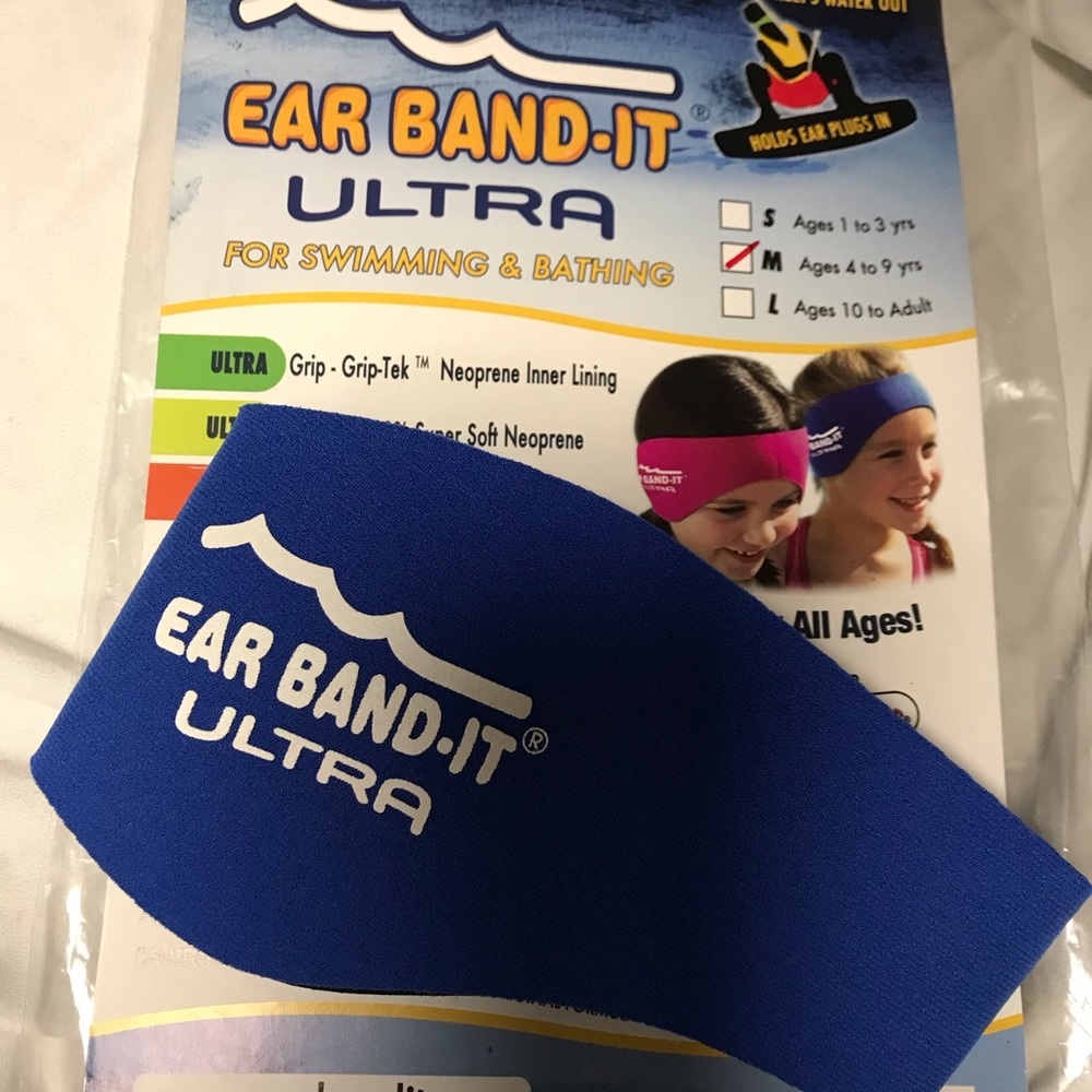 Ear Band-It Ultra. Adjustable neoprene headband.
